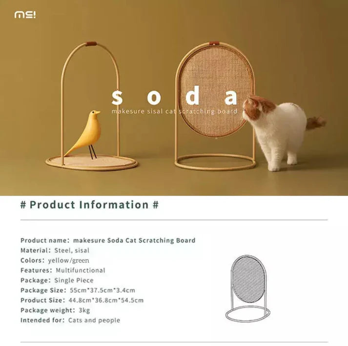 Makesure Multifunctional Cat Scratcher | Sisal Standing Scratching Board