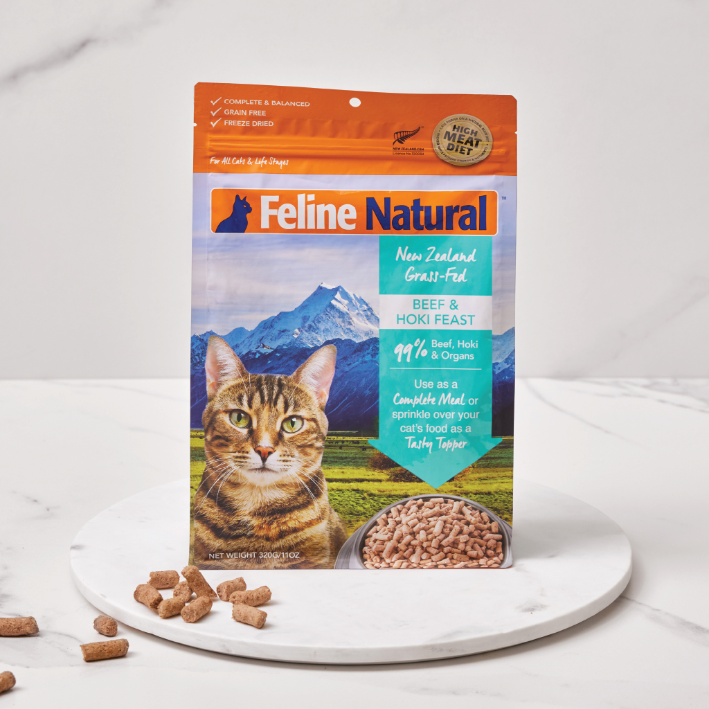 K9 Feline Natural Freeze Dried Beef & Hoki Feast Freeze-Dried Cat Food 320g