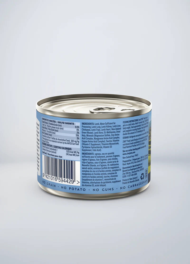 ZiwiPeak® Lamb Cat Can