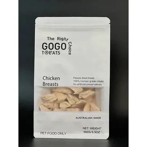 Gogo Treats - Freeze-Dried Chicken Breasts 30/100g