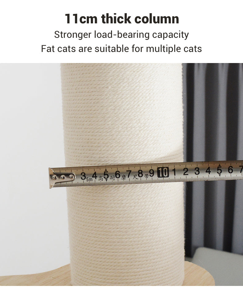 Solid Wood Hemp Rope 7-layer Cat Tree A45 arrive in 15 April