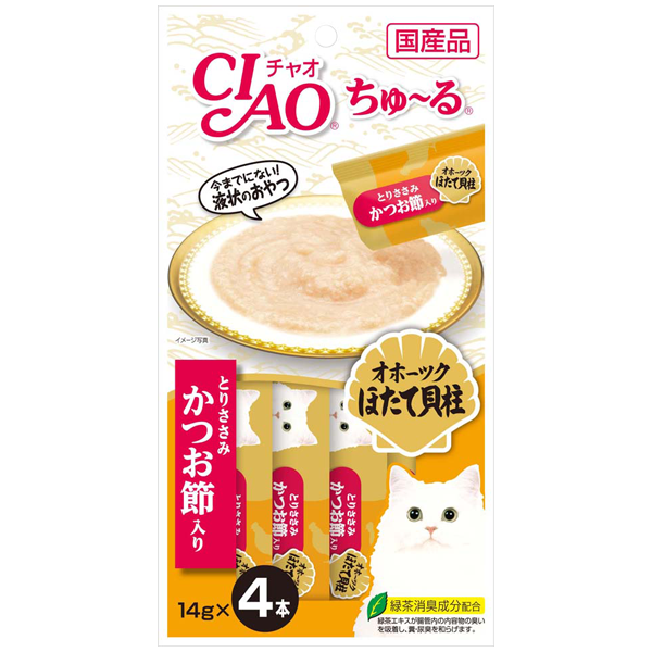 CIAO Churu Chicken Fillet with Scallop and Sliced Bonito 56g