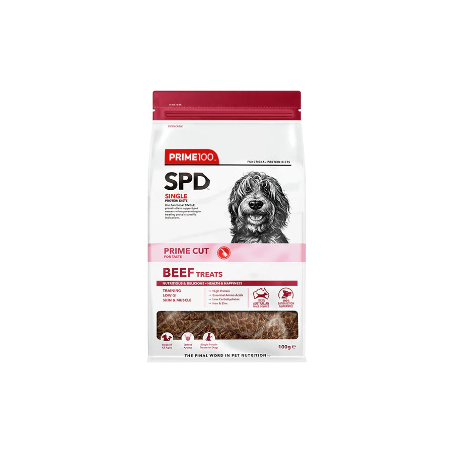 Prime100 SPT Cut Beef Treats 100g