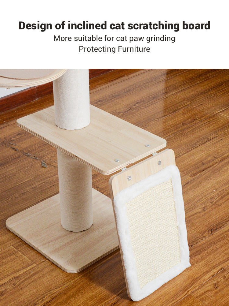 Solid Wood Hemp Rope 7-layer Cat Tree A45 arrive in 15 April