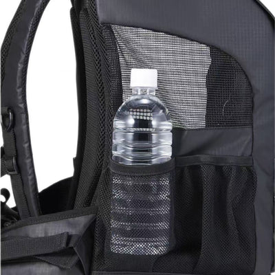 Black Pet Travel Backpack Carrier for Dogs & Cats | Car-Seat Safe Design with Safety Buckle, Mesh Ventilation & Side Storage Pockets