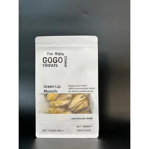 Gogo Treats - Freeze-Dried Green Lip Mussels 30/100g
