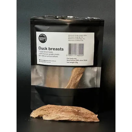 Gogo Treats - Freeze-Dried Duck Breasts 30g