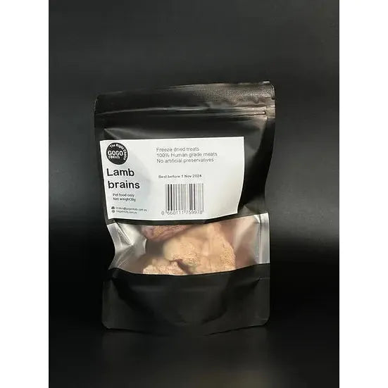 Gogo Treats - Freeze-Dried Lamb Brains 30g