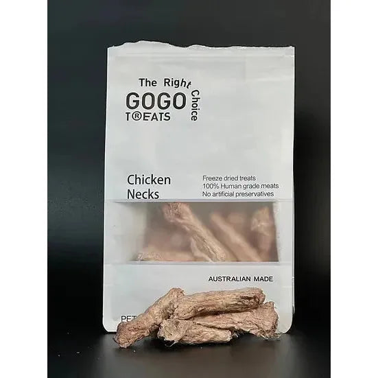 Gogo Treats - Freeze-Dried Chicken Necks 100g