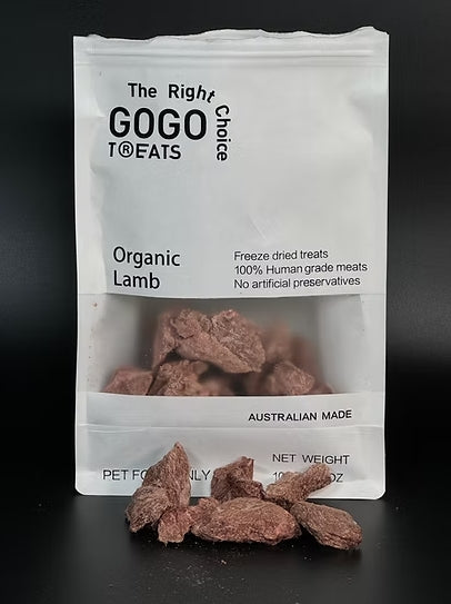 Gogo Treats - Freeze-Dried Organic Lamb 100g