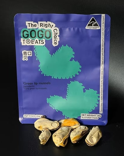 Gogo Treats - Freeze-Dried Green Lip Mussels 30/100g