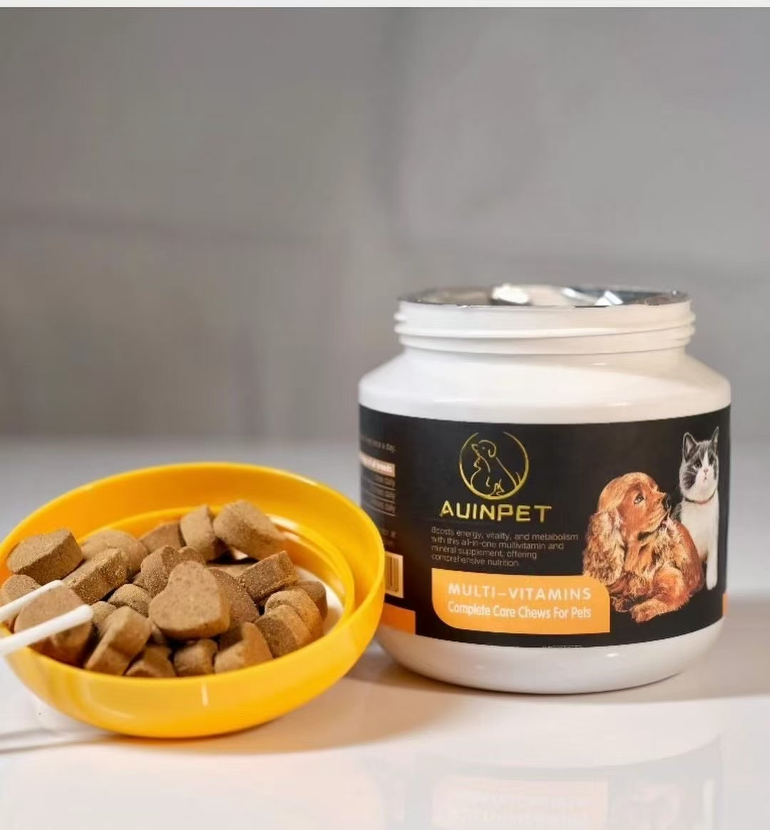 Auinpet Multi-Vitamins Complete Care Chews for Dogs and Cats