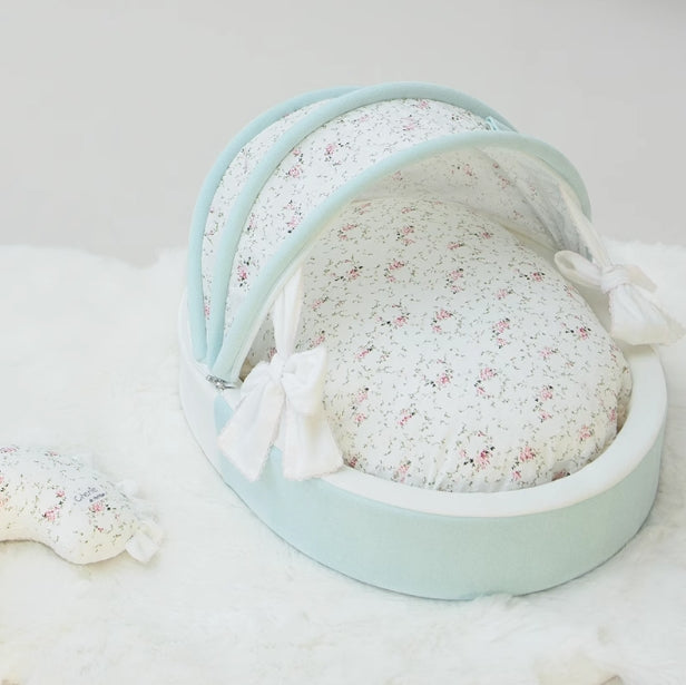 PetMan Vintage Countryside Tiffany Blue Pet Warmth, Detachable Washable Bed