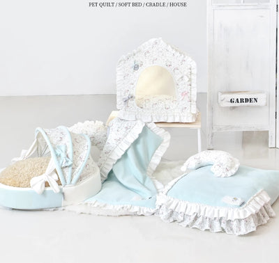 PetMan Vintage Countryside Tiffany Blue Pet Warmth, Detachable Washable Bed