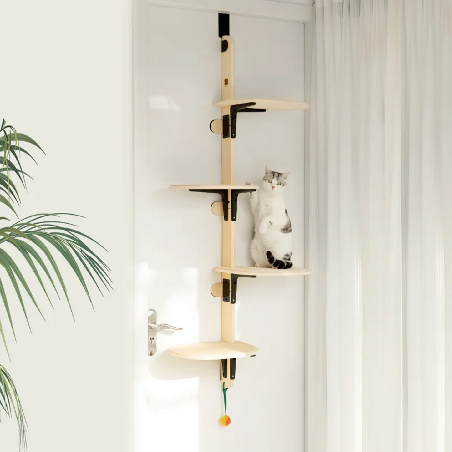 MewooFun Space-Saving Door - Mounted Cat Tree