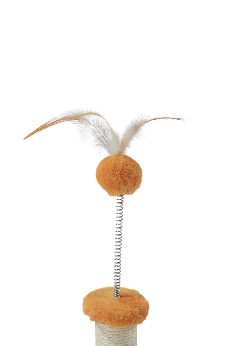MY FIRST CAT TREE Feather Orange - ChokyoPetStore