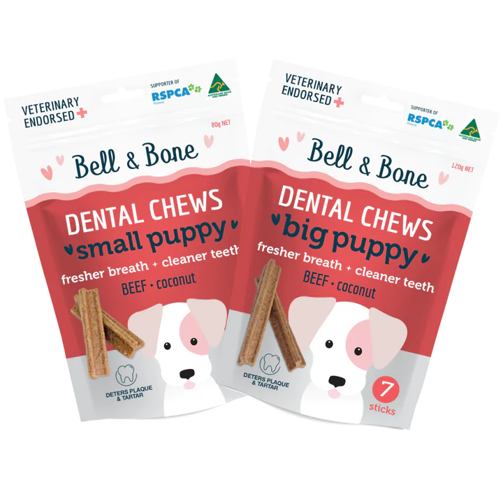 Bell & Bone - Big Puppy Dental Chews - Beef 120g