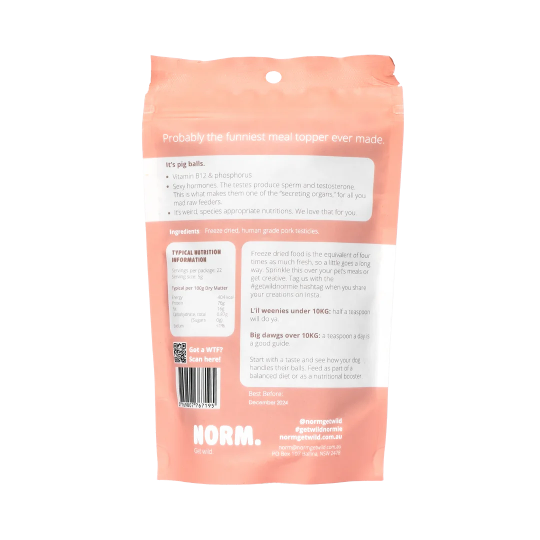NORM. - Pork Testes Meal Topper 110g