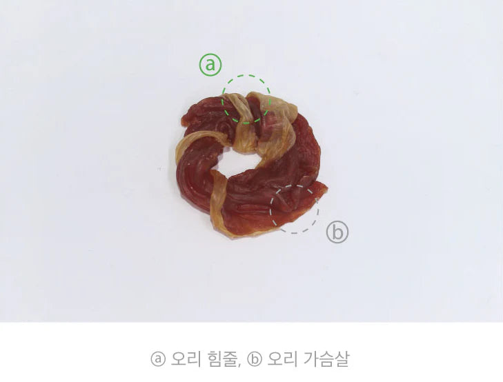 Natural Core Duck Meat Duck Loop Snack 8p