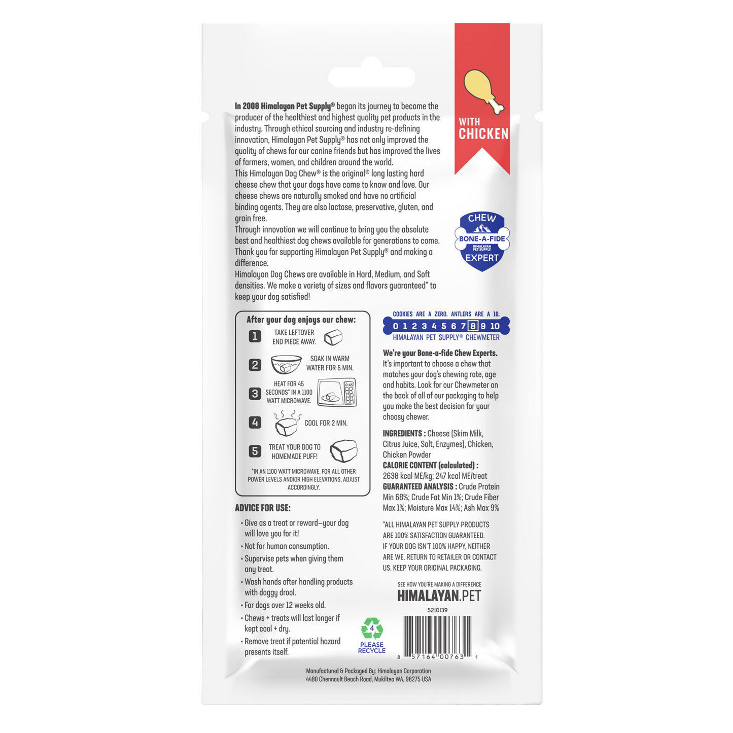 Himalayan Dog Chew Chicken Large (Red) (5210139)