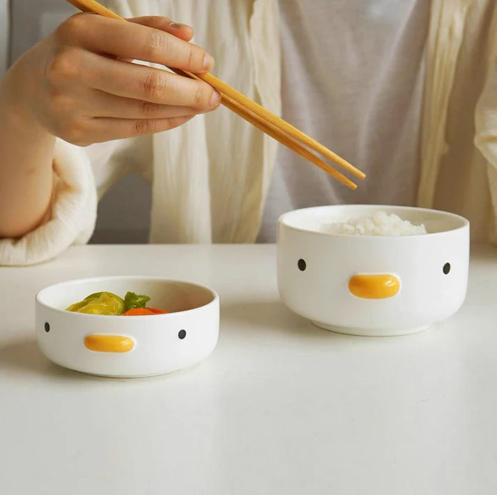 PURROOM Little Chicken Style Human Use Food Plate- Matches with Pet Bowls