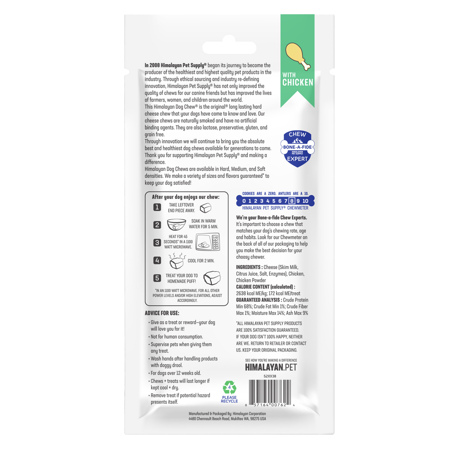 Himalayan Dog Chew Chicken Medium (Green) (5210138)