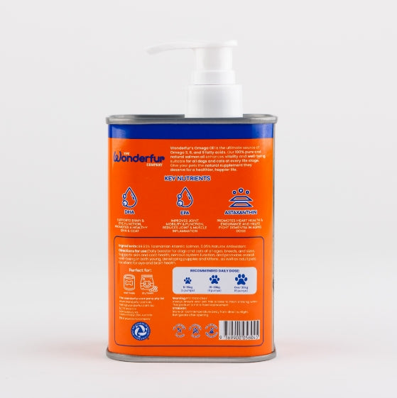 Wonderfur Omega Oil for dogs and cats 250ml