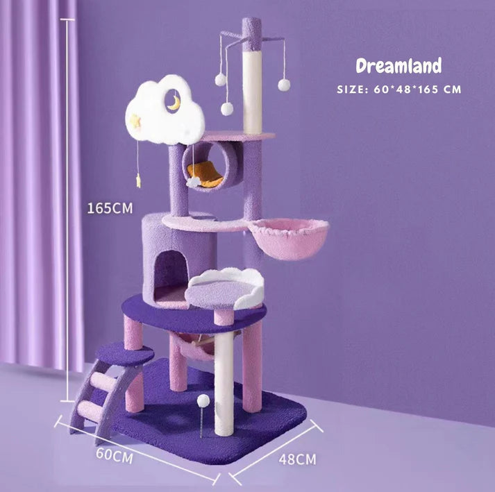 Fantasy Series Climbing Frame Cat Tree - Dreamland (Height 165cm)