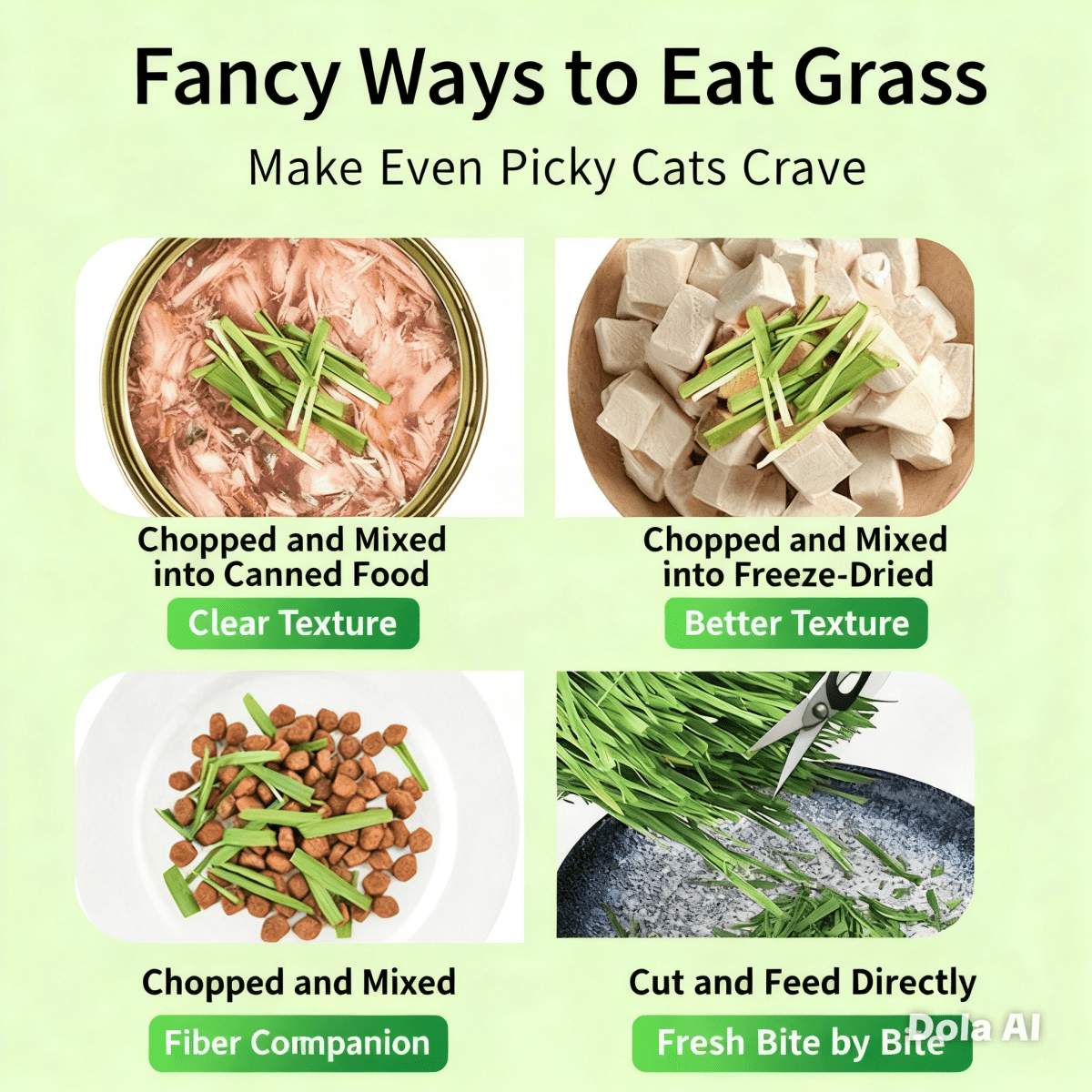4 Creative Ways to Feed Cat Grass can: Help Your Cat Digest & De-shed Naturally, cat grass seed included - Chokyo Pet