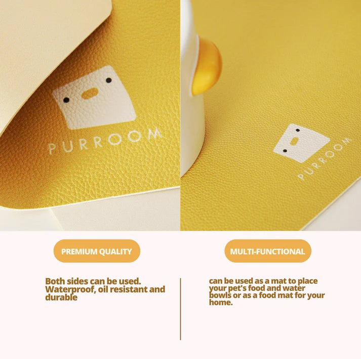 PURROOM Little Chicken Series - Anti-Slip Pet Food Mat