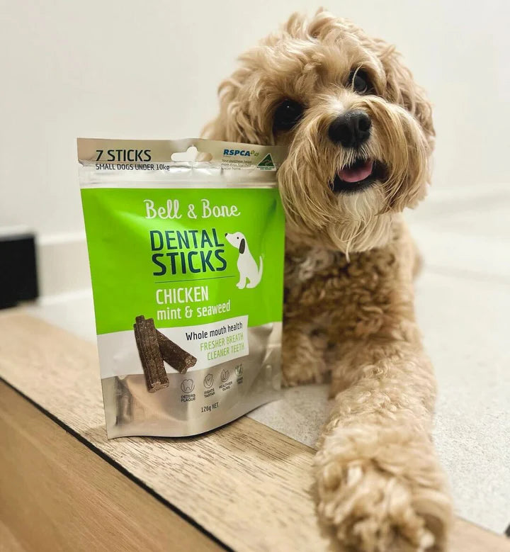 Bell & Bone - Dental Sticks - Chicken, Mint and Seaweed - Medium 182g