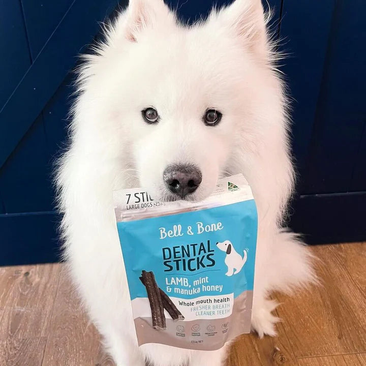 Bell & Bone - Dental Sticks - Lamb, Mint and Manuka Honey - Small 126g