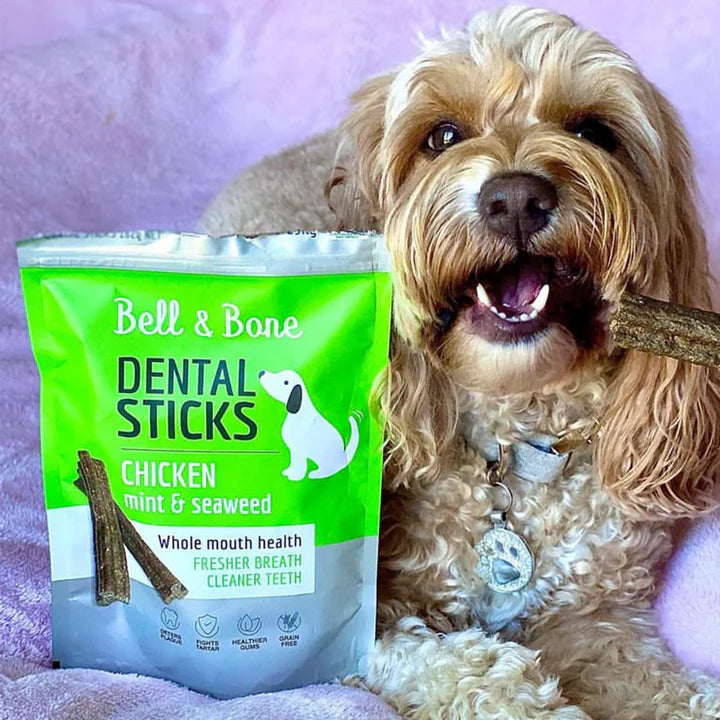 Bell & Bone - Dental Sticks - Chicken, Mint and Seaweed - Small 126g