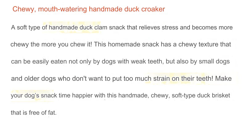 Natural Core Handmade Soft Duck Trachea 30g