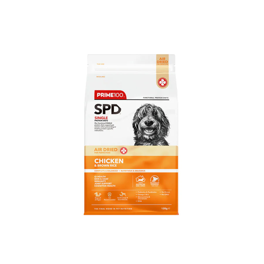 Prime100 SPT Air Dried Chicken & Brown Rice Dog Food