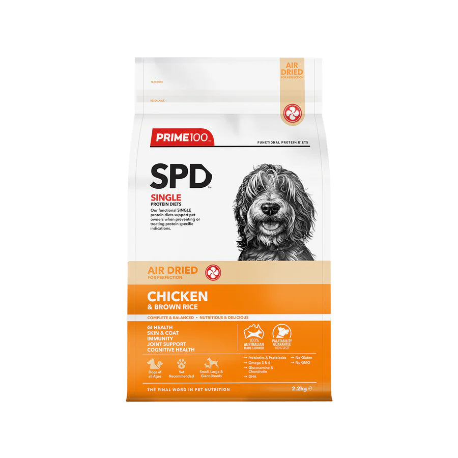 Prime100 SPT Air Dried Chicken & Brown Rice Dog Food
