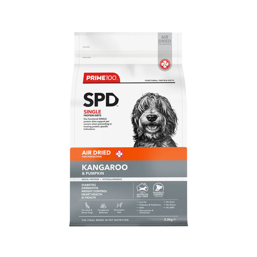 Prime100 SPT Air Dried Kangaroo & Pumpkin Dog Food