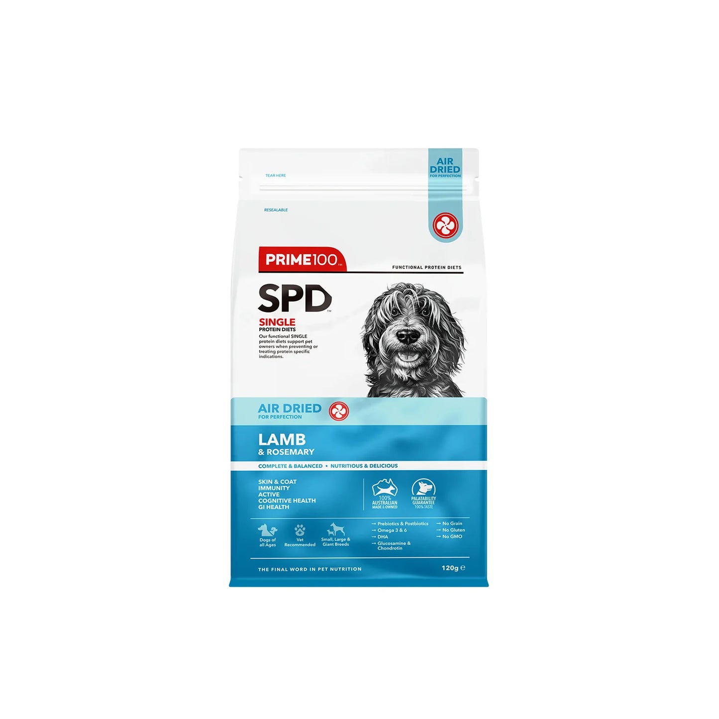 Prime100 SPT Air Dried Lamb & Rosemary Dog Food