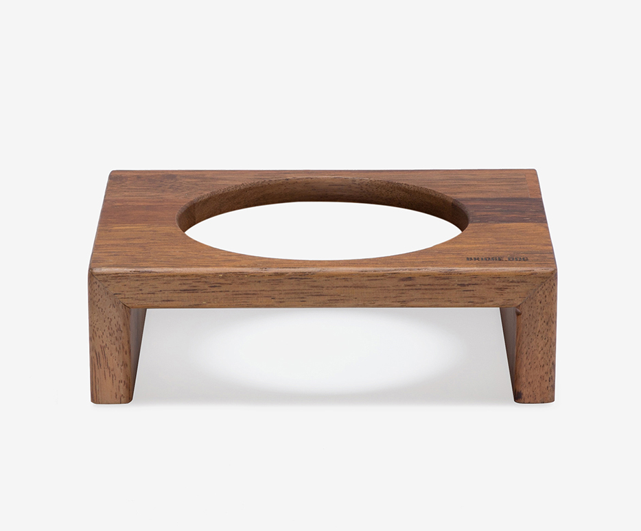 BRIDGE DOG TRAY 6CM MERBAU