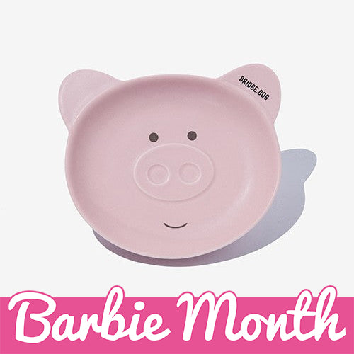 BRIDGE DOG PIGGY DISH PINK FACE (MATTE)