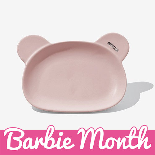 BRIDGE DOG BEAR DISH PINK (MATTE)