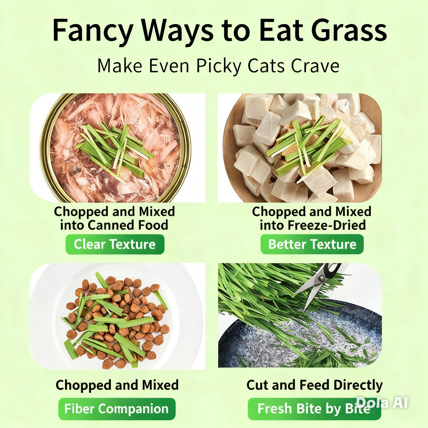 4 Creative Ways to Feed Cat Grass can: Help Your Cat Digest & De-shed Naturally, cat grass seed included - ChokyoPetStore
