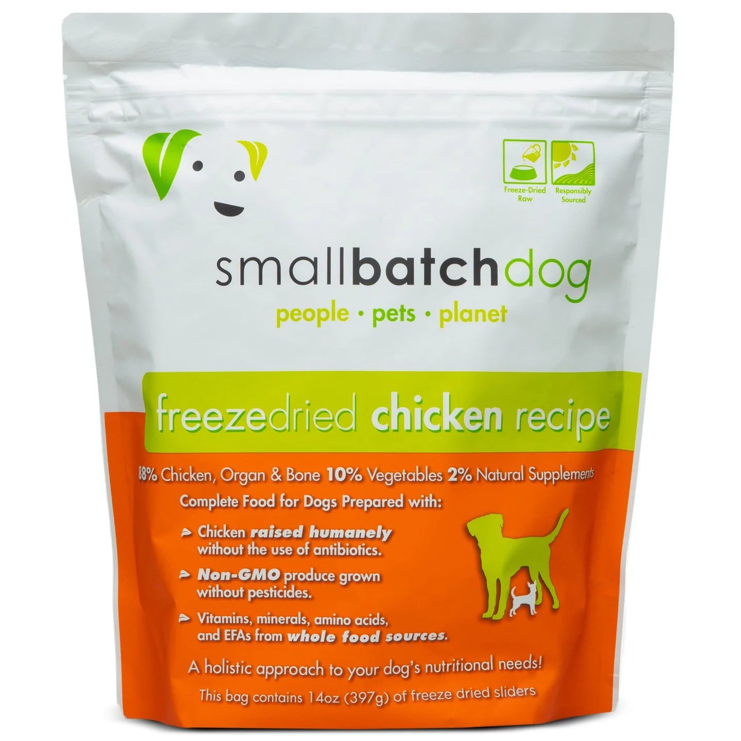 Smallbatch Freeze-Dried Chicken Dog Food 397g