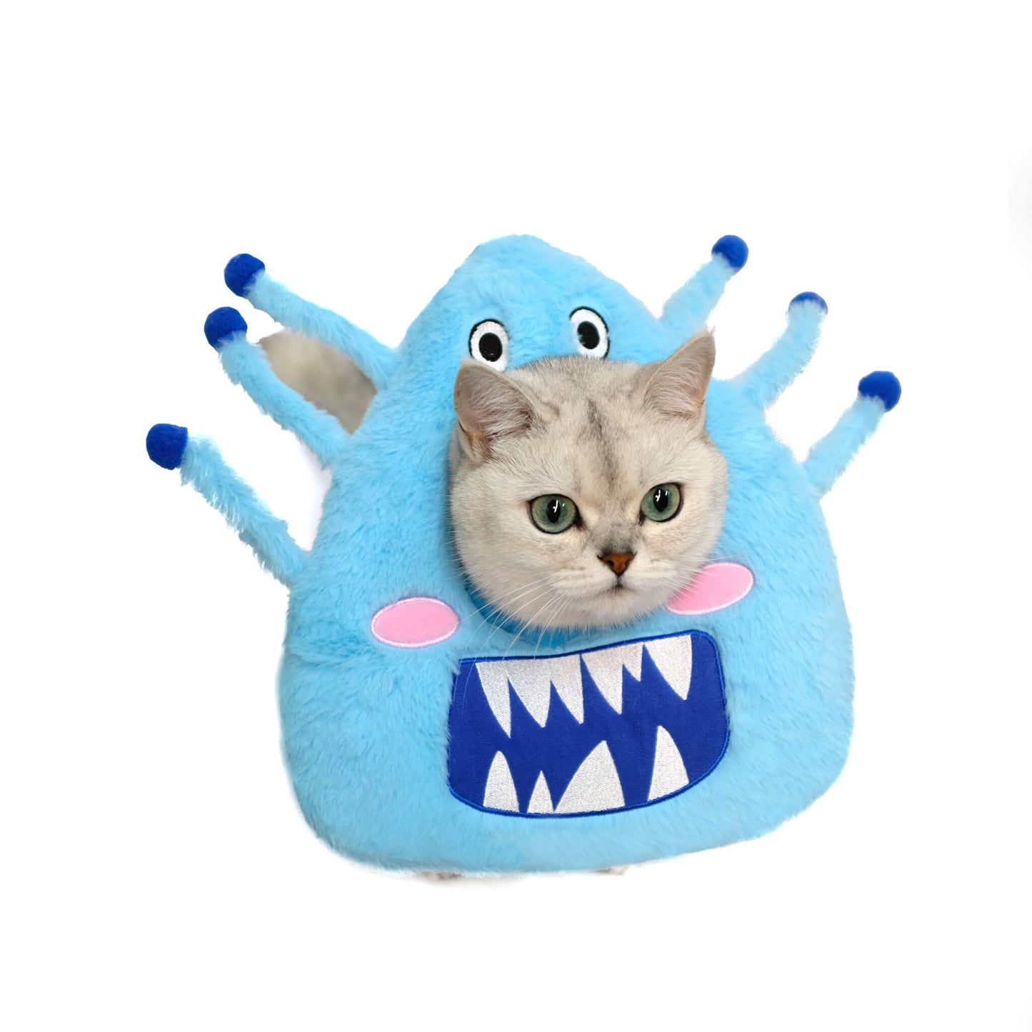 Fluffy monster pet collar