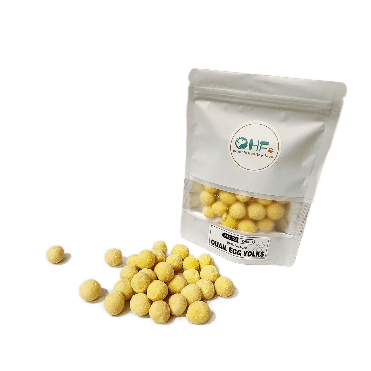OHF Premium Freeze Dried Pet Food / Treats Quail Egg Yolks 80g