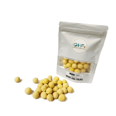 Paw Dry Freeze Dried Quail Egg Yolks 80g | Natural Alternative to OHF Egg Yolk Treats