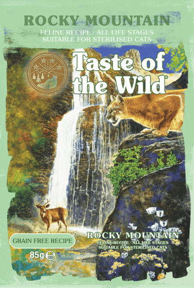 Taste of the Wild Rocky Mountain Cat Chunks in Gravy Pouch 85g x 12 - ChokyoPetStore