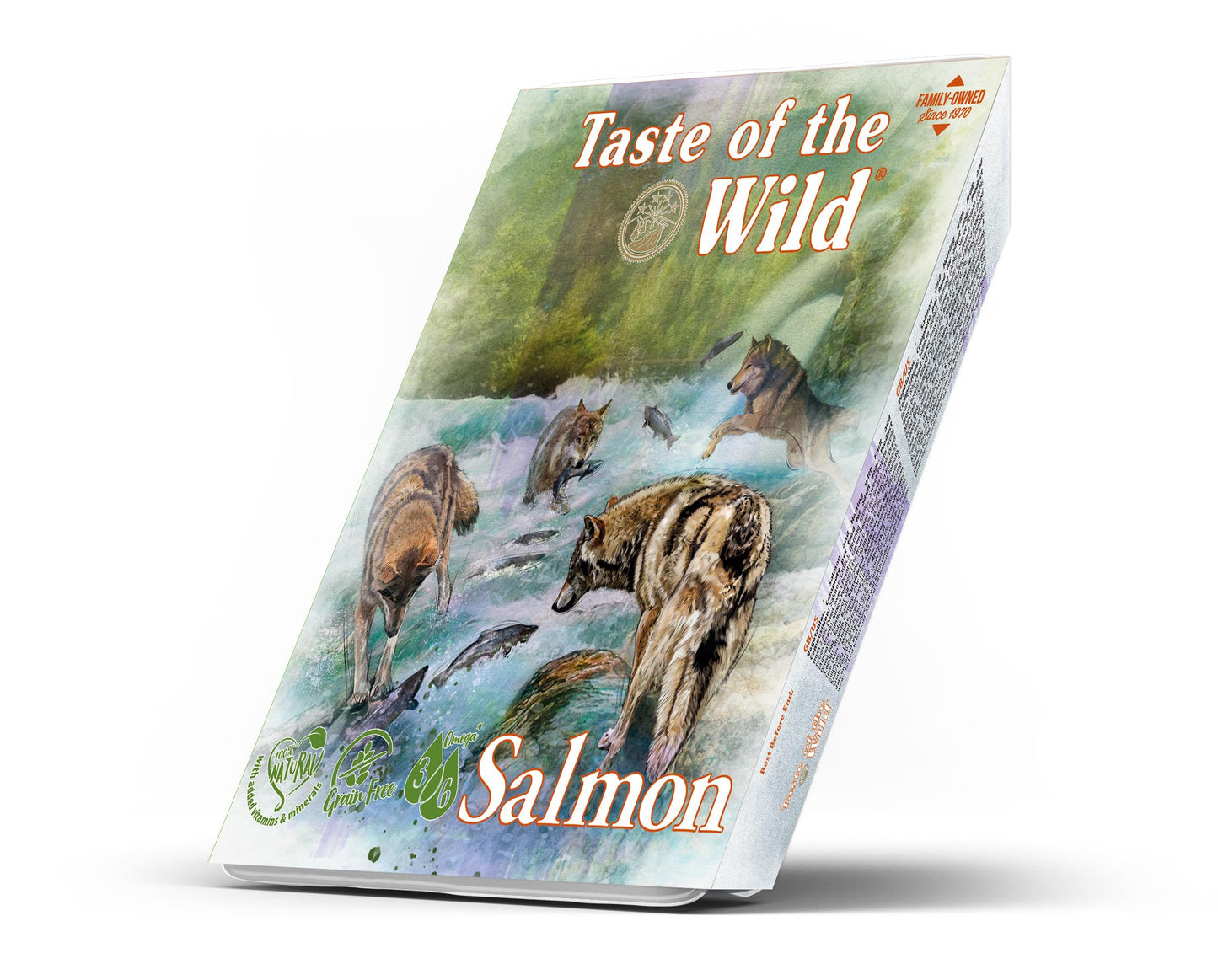 Taste of the Wild SALMON and Herring with Fruit and Vegetables Tray for Adult Dogs 390g x 7