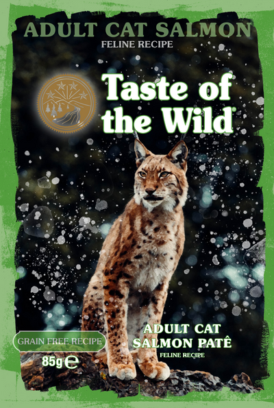 Taste of the Wild Adult Cat Salmon with Chicken Pate Pouch 85g x 12