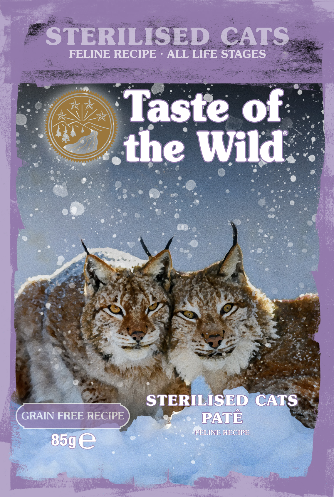 Taste of the Wild ALS Indoor/ Sterilised Cat Chicken Pate Pouch 85g x 12